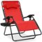 Best Choice Products - Oversized Zero Gravity Chair, Folding Outdoor Patio Recliner w/ Cup Holder - Crimson Red-Front_Standard