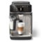 Philips - 4400 Fully Automatic Espresso and Coffee Machine with LatteGo Milk Frother, Black and Chrome - Black/Silver-Front_Standard