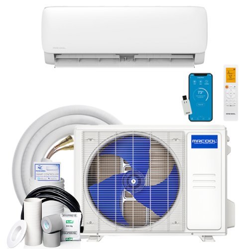 MRCOOL - Easy Pro 24K BTU DIY Ductless Mini-Split Air Conditioner Heat Pump System - White-Front_Standard 