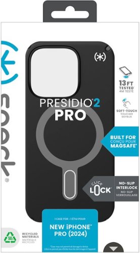 Speck Presidio2 Pro ClickLock Case with MagSafe for Apple iPhone 16 Pro - Black BUY IN AUSTRALIA