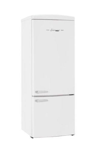 Unique Appliances - Classic Retro 16.7 cu.ft Bottom Freezer Refrigerator - Marshmallow White