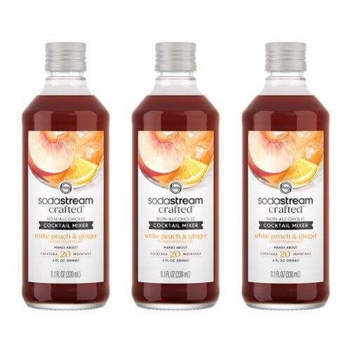 SodaStream - SodaStream® Crafted Mixers™  White Peach Ginger Drink Mix 3-Pack