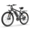 Blutron - EB550S 500W Mountain Ebike with 60 Mile Max Range and 20 MPH Max Speed - one size - Black-Front_Standard