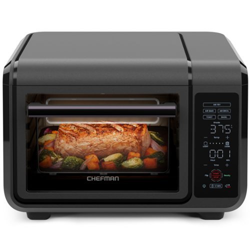 Chefman EasyAir 15 Qt. Toaster Oven Air Fryer, 5 Cooking Functions & 450&deg;F Max Temperature &ndash; Black