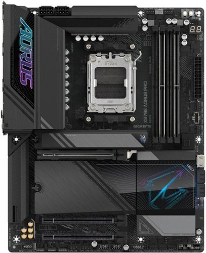 GIGABYTE - X870E AORUS PRO (Socket AM5) AMD X870 ATX DDR5 Wi-Fi 7 Motherboard - Black