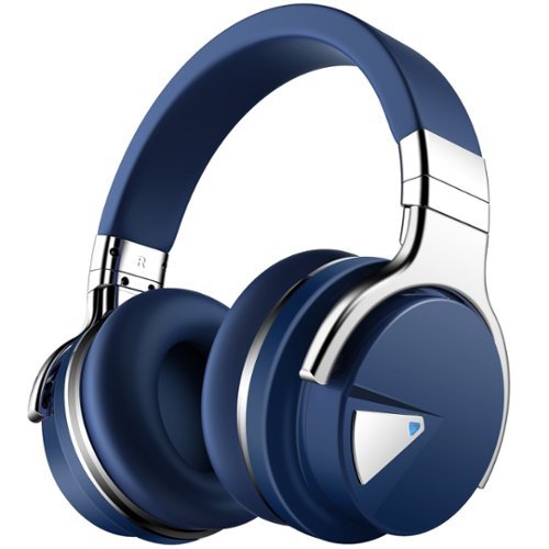 MOVSSOU - E7 Bluetooth Wireless Active Noise Cancelling Headphones - night blue-Front_Standard 