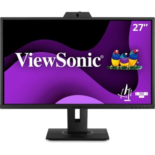 ViewSonic - VG2740V 27" IPS LCD FHD Monitor (DisplayPort VGA, USB, HDMI) - Black-Front_Standard 