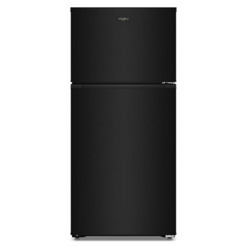 Whirlpool - 28 in. Wide 14.3 cu. ft. Top-Freezer Refrigerator with Total Coverage Cooling - Black
