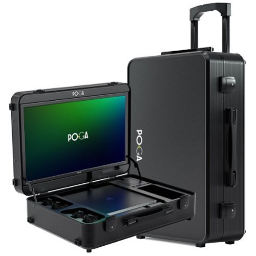 POGA - PRO Premium Portable Console Travel Case w/ Trolley & 21.5'' ASUS Gaming Monitor for Xbox Series S - Black
