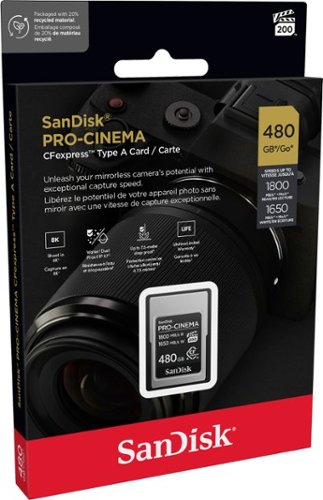 SanDisk PRO-CINEMA 480GB Cfexpress Type A Card GLOBAL SHIPPING