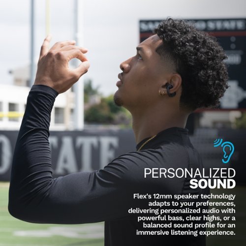 JLab Flex Open-Clip True Wireless Earbuds - Black SHOP ONLINE