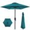 Best Choice Products - 7.5ft Heavy-Duty Outdoor Market Patio Umbrella w/ Push Button Tilt, Easy Crank - Cerulean-Front_Standard