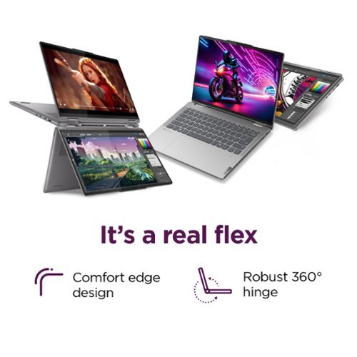 Lenovo Yoga 7 2-in-1 14 2K Touchscreen Laptop - AMD Ryzen 5 8640HS with 8GB Memory - 512GB SSD - Artic Grey WHERE TO BUY