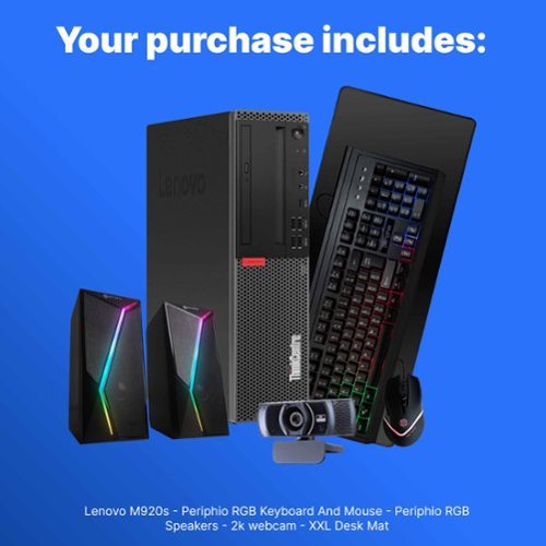 Lenovo - Refurbished Excellent - ThinkCentre M920S Desktop Computer-Intel i5-16GB RAM-500GB SSD-Spkr--Kybd/Mse-Win 11 Pro - Black-Front_Standard 