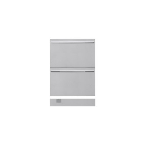 SKS - Transitional Panel Kit for Undercounter Refrigerator Freezer Drawers 24-Inch - Satin Stainless Steel