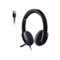 Logitech - H540 Wired On-Ear Headset - Black-Front_Standard