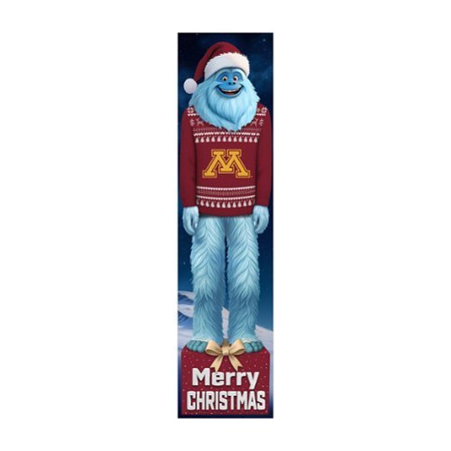 Fan Creations - Minnesota Golden Gophers 48" Yeti Christmas Leaner - Multicolor-Front_Standard 