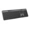 Logitech - Signature Slim Solar+ K980 Wireless Bluetooth Solar and Artificial Light Powered Keyboard with Customizable Keys - Graphite-Front_Standard
