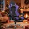 GTPlayer - Gaming Chair Breathable Fabric Ergonomic Computer Desk Chair - Purple-Front_Standard
