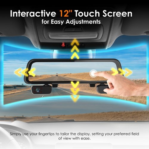 Rexing M4 1080p 4-Channel Mirror Dash Cam with Smart BSD GPS - Black GLOBAL SHIPPING