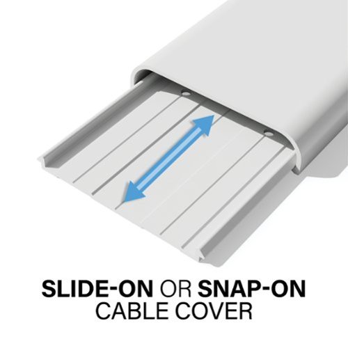 Sanus On-Wall Cable Concealer Kit for Mounted TVs - Holds Up to 5 Cables - White HOW TO BUY