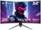 KTC - H32S17F 32" HVA 1500R Curved Gaming Monitor with Adaptive Sync, 240Hz IPS FHD 1080p, VESA, HDR10, 2xHDMI 2.0/DP 1.4 - Black-Front_Standard