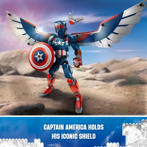 LEGO Marvel New Captain America Construction Figure Super Hero Toy with Minifigures 76296 WORLDWIDE DELIVERY
