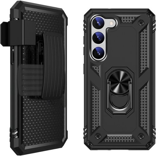 SaharaCase Military Kickstand Series with Belt Clip Case for Samsung Galaxy S23 - Black HOW TO BUY
