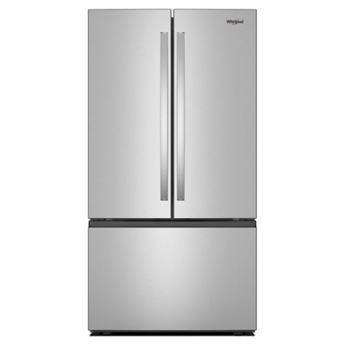  Whirlpool - 36 in. Wide 31 Cu.Ft. French Door Refrigerator with Ice Maker and Family-Sized Capacity - Fingerprint-Resistant Stainless Finish
