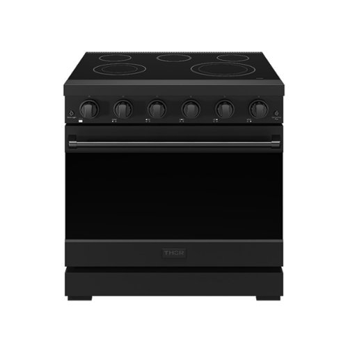 Gordon Ramsay Series by Thor Kitchen 6.0 Cu. Ft Freestanding Electric Range - Black-Front_Standard 