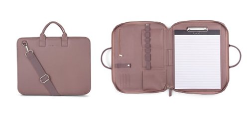 Bugatti Pure Collection - Writing Case with detachable strap - Vegan leather - Pink HOW TO BUY