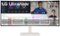 LG - UltraWide 38" LED 144Hz 1-ms Curved Monitor NVIDIA G-SYNC Compatible and AMD Freesync Premium Pro with HDR - White-Front_Standard 