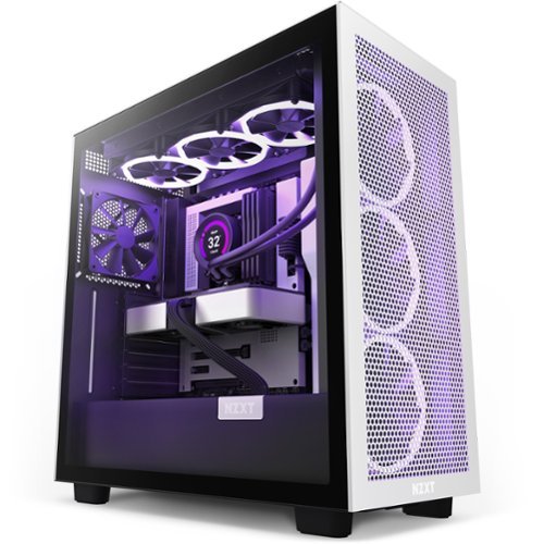 NZXT - H7 Flow ATX Mid-Tower PC Case - White & Black