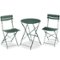 Best Choice Products - 3-Piece Small Bistro Set, Folding Patio Furniture Set of 2 Chairs and Table - Dark Green-Front_Standard