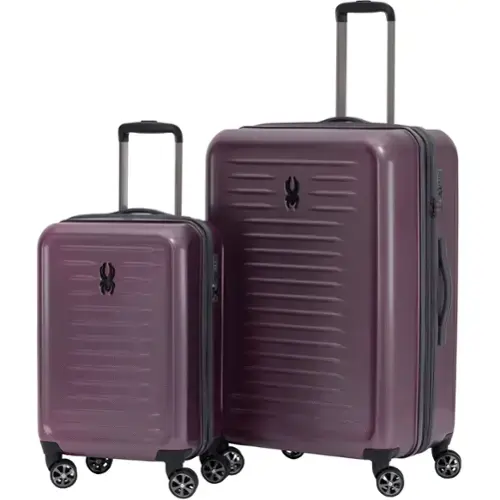 Front. Spyder - Spyder Rails 2 Piece Luggage Set with 360Â° Spinner Wheels, TSA Approved Lock, (20 Inch, 29 Inch) - Burgundy.