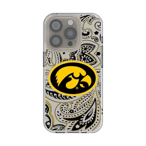 Keyscaper - NCAA - Iowa Hawkeyes iPhone Paisley Design Clear Case - 13 mini - Multicolor-Front_Standard 