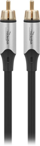 Rocketfish™ 15 ft. In-Wall Male to Male RCA Cable with Shielding for Subwoofers and More - Black BUY IN AUSTRALIA