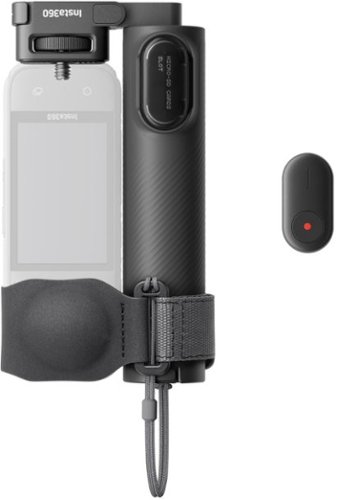 Insta360 - Foldable 2-in-1 Selfie Stick Remote Kit - Black