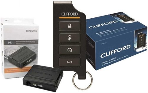 Viper - Clifford 4606X Remote Start System Bundled with + (1) DB3 Bypass Module - Black-Front_Standard 