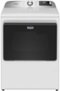 Maytag - 7.4 Cu. Ft. Smart Gas Dryer with Extra Power and Advanced Moisture Sensing - White-Front_Standard