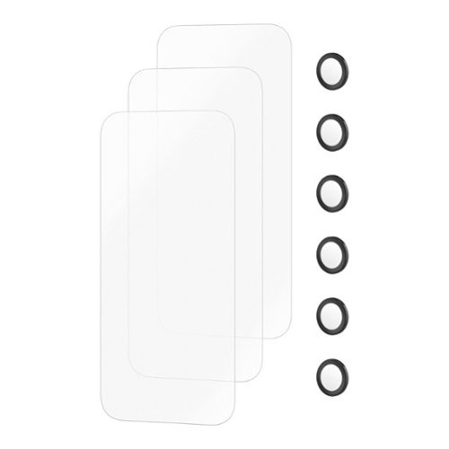 Insignia™ Glass Screen Protector with Lens Protection for Apple iPhone 17 Pro (3-Pack) - Clear GLOBAL SHIPPING