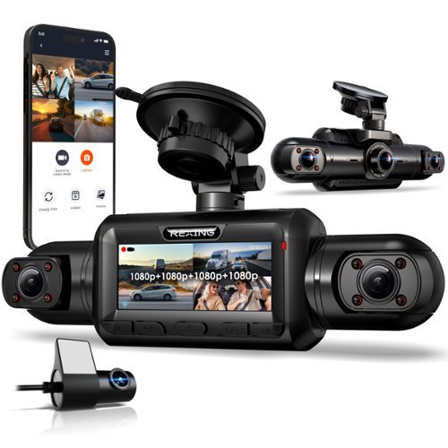Rexing L4 4 Channel Dash Cam W/ All Around 1080p Resolution and Wi-Fi - Black WORLDWIDE DELIVERY
