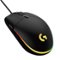 Logitech - G203 LIGHTSYNC Wired Optical Gaming Mouse with 8,000 DPI sensor - Wired - Black-Front_Standard 