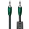 AudioQuest - Yosemite 3.5 Mini M > M 16.4' Analog Audio Interconnect Cable - Green on Black-Front_Standard