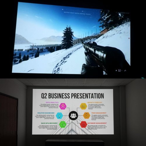 AAXA M7 1080p DLP Mini Projector, Direct Screen Mirroring, 1200 LED Lumens, Massive 3-hour battery, Dual Speakers - Gray/Black WHERE TO BUY