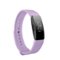 StrapsCo - Rubber Pin-and-Tuck Strap Silicone Watch Band For Fitbit Inspire & Inspire HR (Short-Medium) - Light Purple-Front_Standard