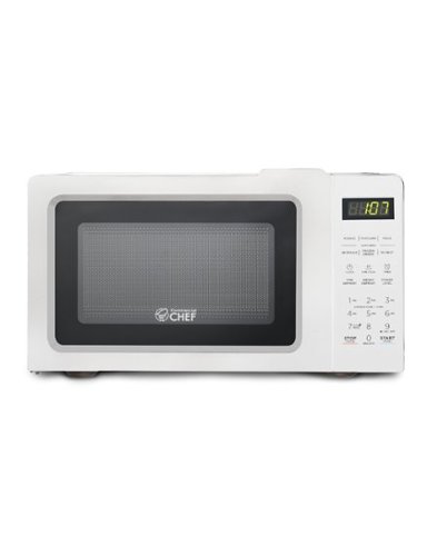 Commercial Chef - Countertop Microwave Oven 0.7 Cu. Ft.700W - White-Front_Standard 