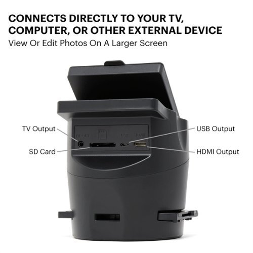 Kodak Scanza Digital Film & Slide Scanner - Converts Film Negatives & Slides to JPEG - Includes Large Tilt-Up 3.5 LCD - Black WORLDWIDE DELIVERY