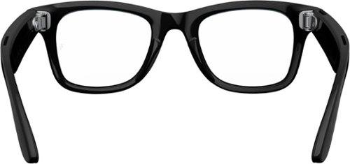 Ray-Ban Meta Wayfarer Large glasses with Meta AI, Audio, Photo, Video Compatability - Clear Lenses - Shiny Black BUY IN UAE