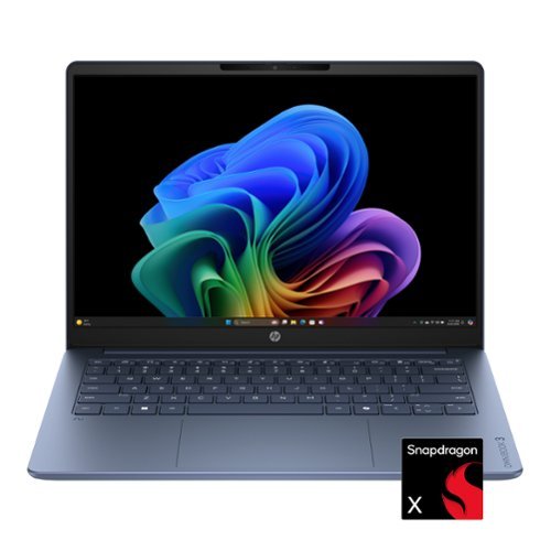 HP - OmniBook 3 - 14" 2K OLED Laptop - Snapdragon X (8-core) - 16GB Memory - 256GB SSD - Copilot+ PC - Starlit Blue